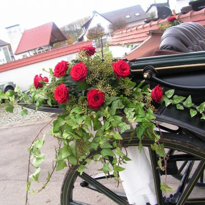 Kutschendekoration-Hochzeit